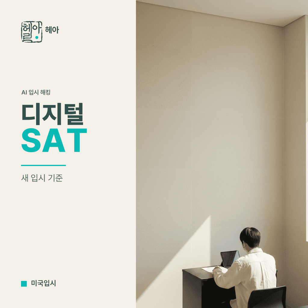AI 시대의 대학 입시 해킹 10화, 디지털 SAT + AI 학습 — 새 표준화 시험 풍경