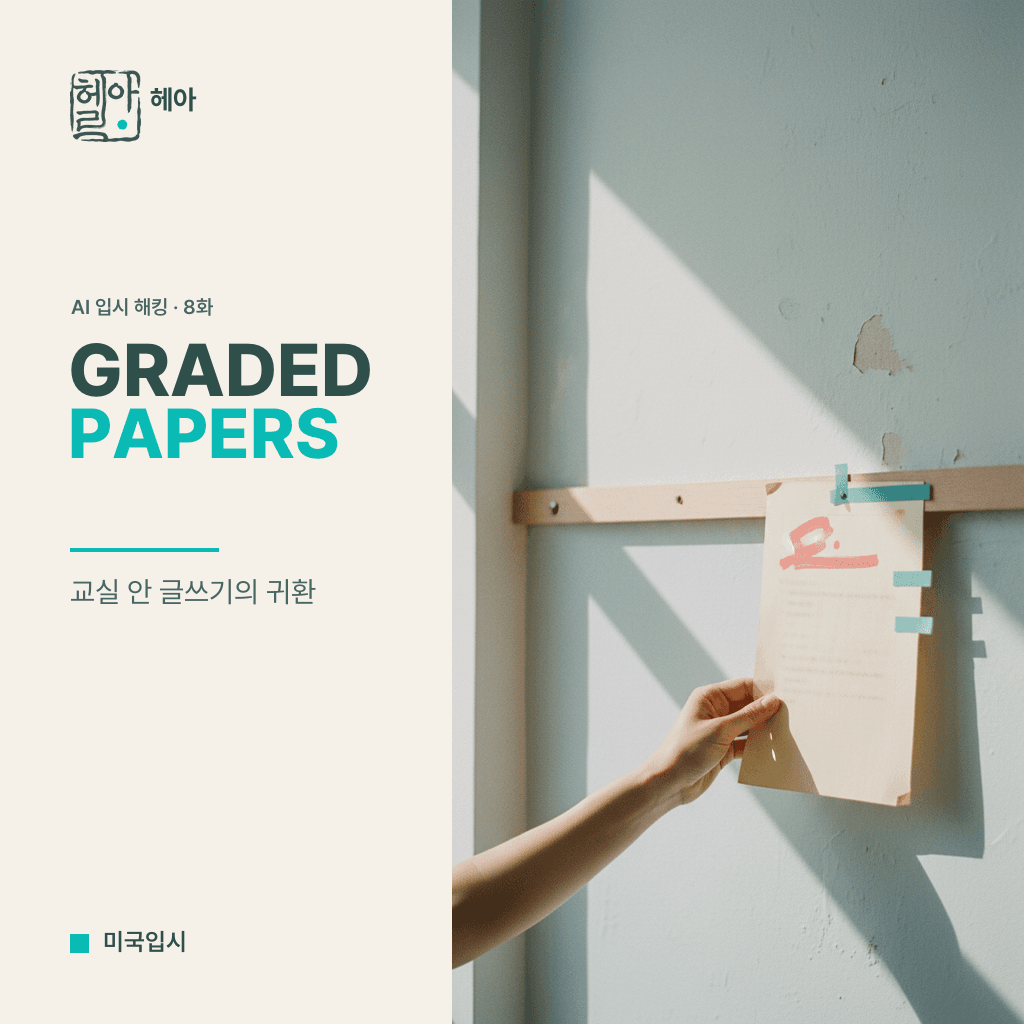 AI 시대의 대학 입시 해킹 8화, Graded Papers 의 귀환 — 교실 안에서 검증된 글쓰기